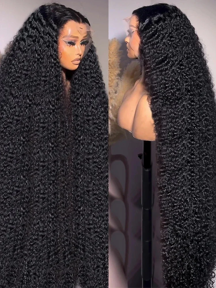 

30 40 дюймов 13x6 Hd Кружевные фронтальные парики Вьющиеся человеческие волосы Парик для чернокожих женщин 13x4 Парик с глубокими волнами Волна 360 Полные парики фронта шнурка