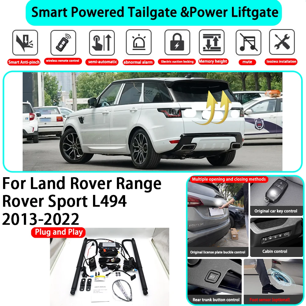 

﻿for Land Rover Range Rover Sport L494 2013-2022 Smart Automatic Powered Tailgate Electric Power Tailgate Lift Kit Key Close
