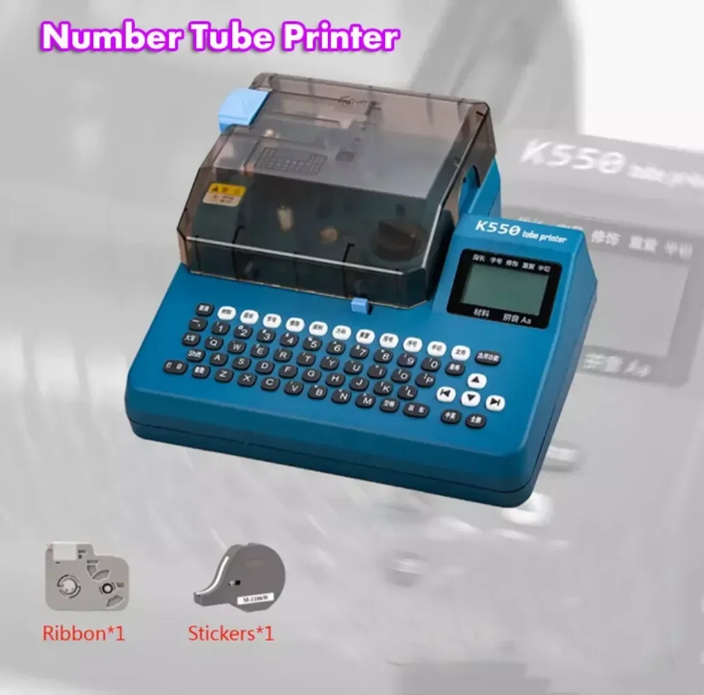 K550 Number Tube Printing Machine Label Marking Machine Heat Shrink Tube Printer