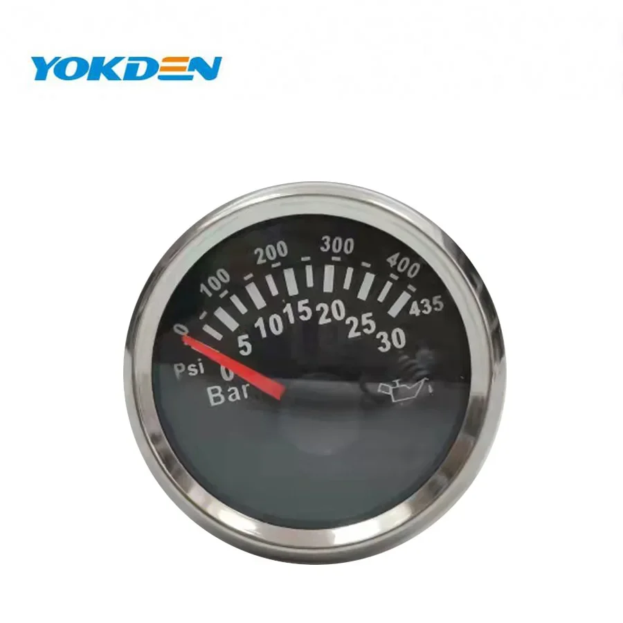 Diesel Generator Parts Oil Pressure Gauge Meter 091421 0-25 Bar 52mm