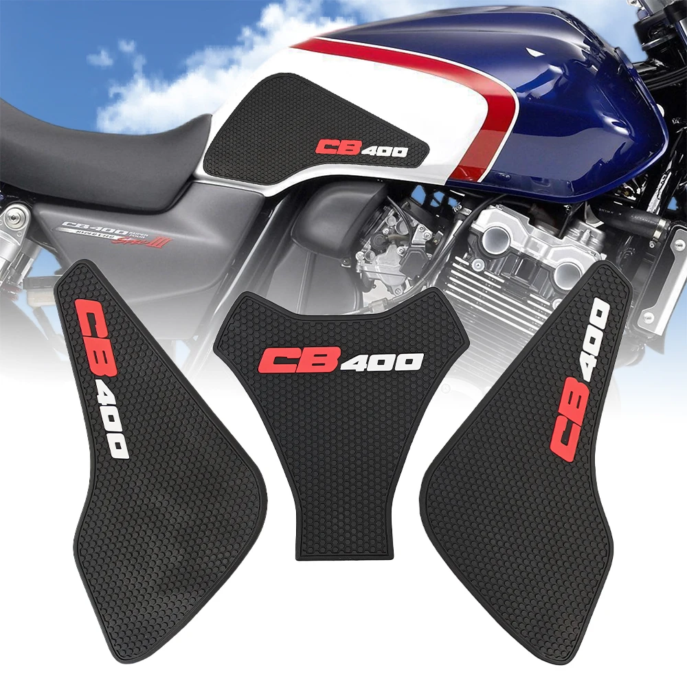 

For Honda CB400 Super Four CB400SF Motorcycle Accessories side fuel tank pad protector knee Anti Slip Sticker