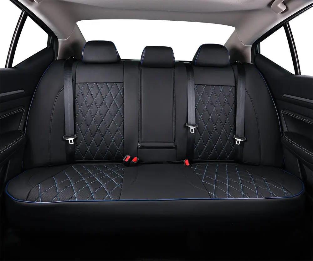 EKR Custom Fit Full Set Leather Car Seat Covers for Nissan Maxima 2016-2022 Breathable Feature