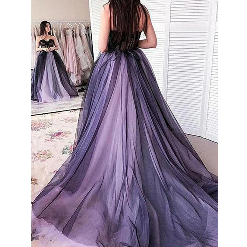 

2023 Tulle Simple Women's Prom Dresses Sexy Sweetheart A-Line Lace Applique Princess Cocktail Evening Gowns Formal Party Robe De