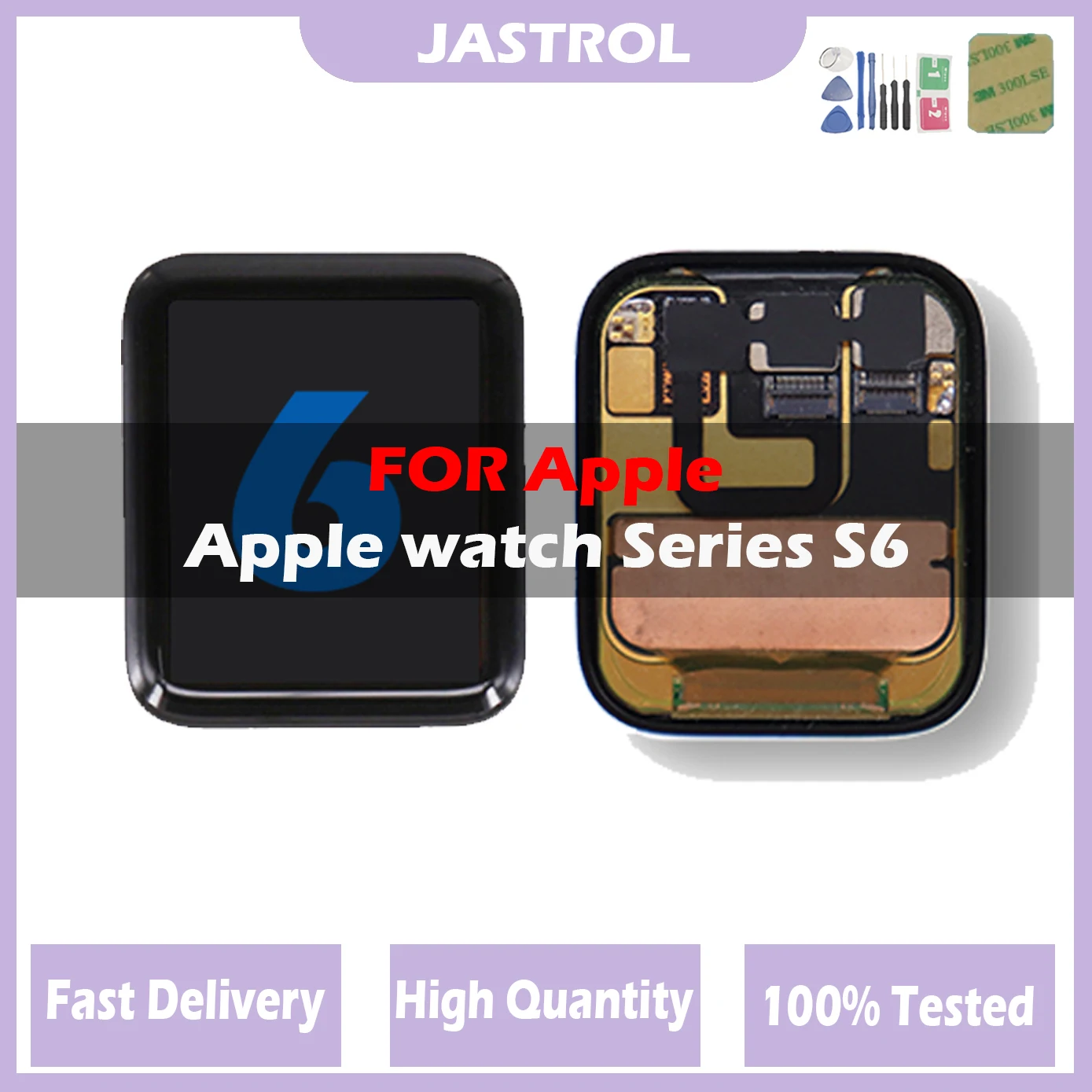 LCD For Apple Watch Series 6 40mm LCD For iWatch Series 6 44mm LCD Display Touch Screen Digitizer Assembly With Tool