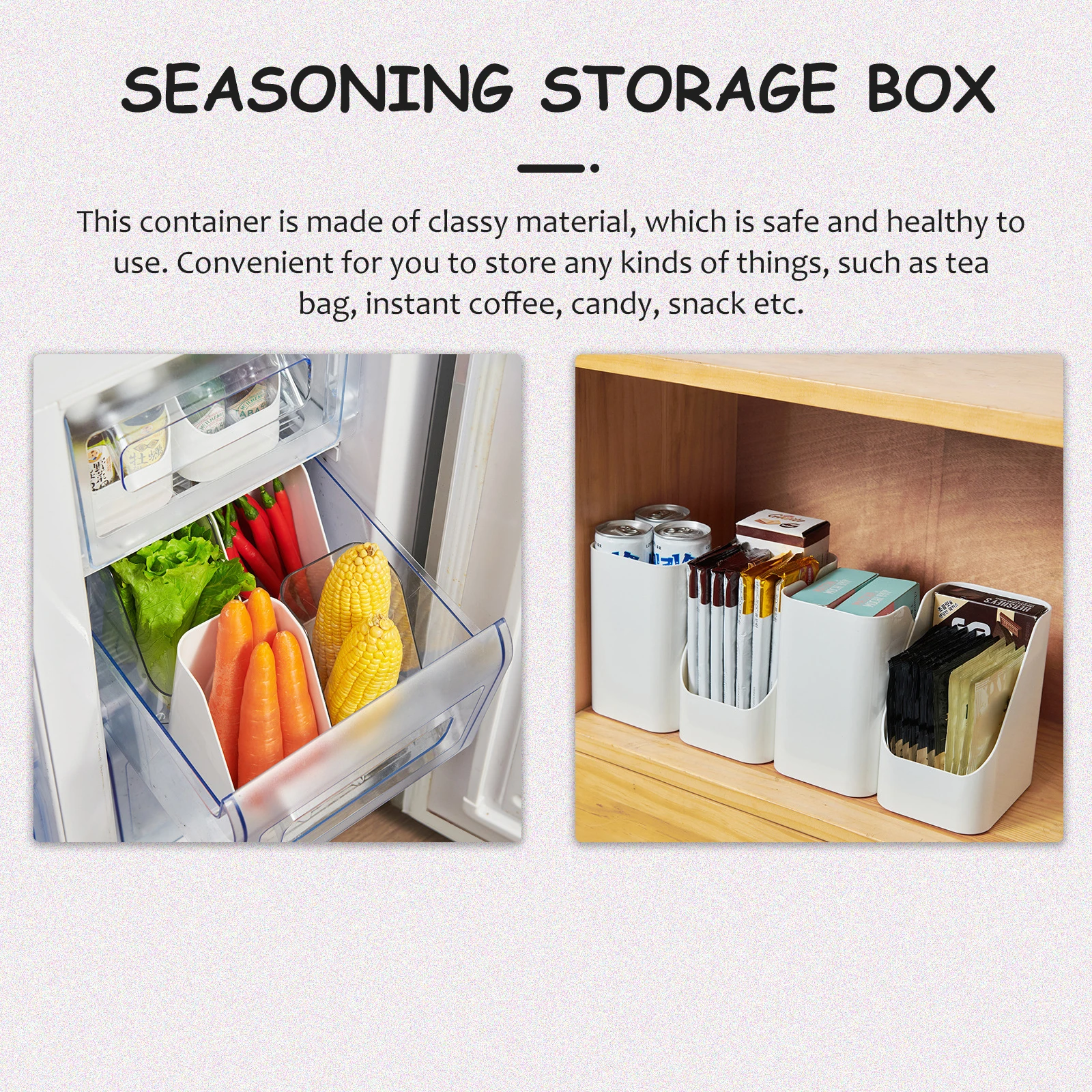 

Seasoning Packet Organizer Tea Bag Holder For Cabinet Coffee Station Sugar Packet Storage Box Desktop Candy Container