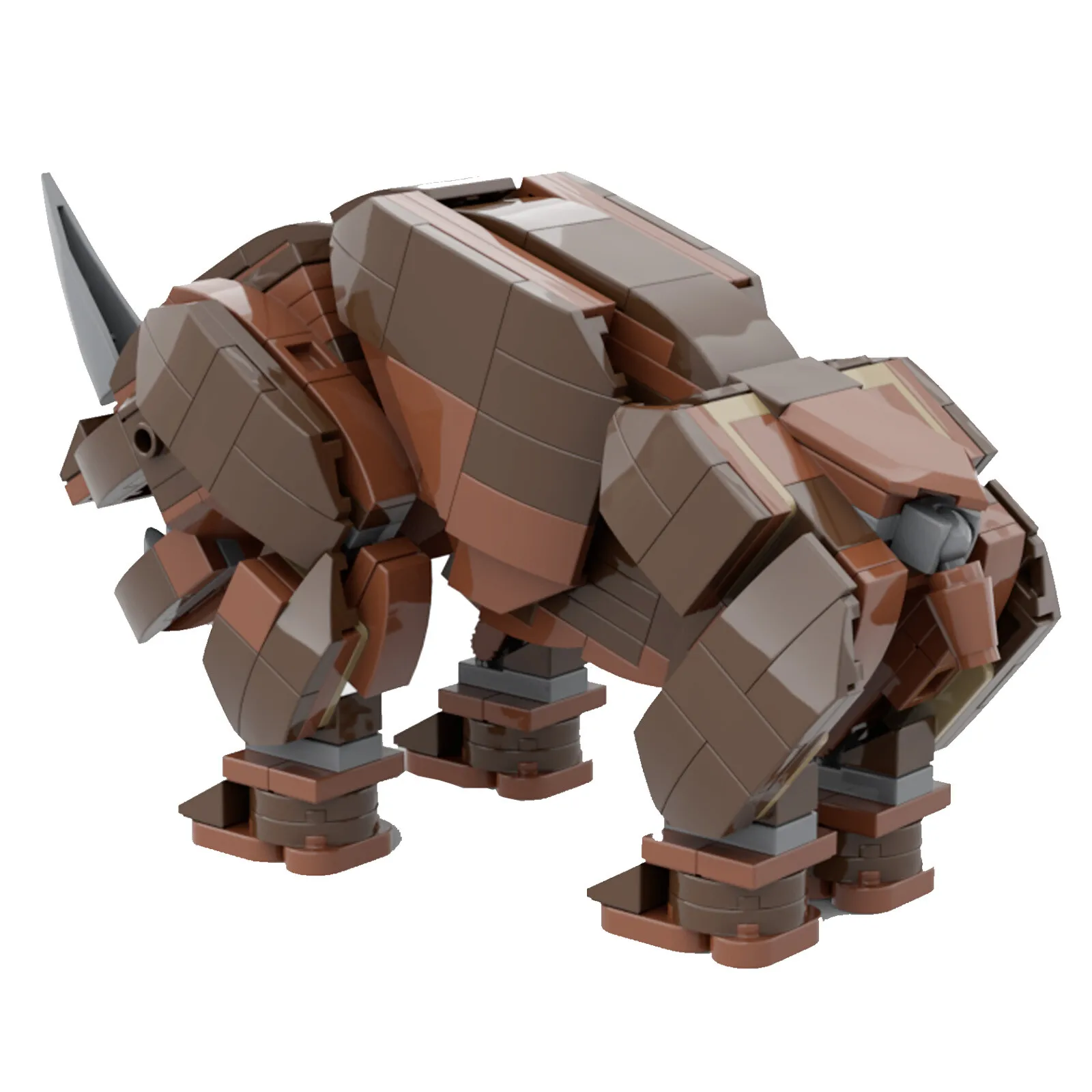 

ZITIANYOUBUILD Custom MOC: C7445 Mudhorns, большие рогатые существа, модель 305, детали
