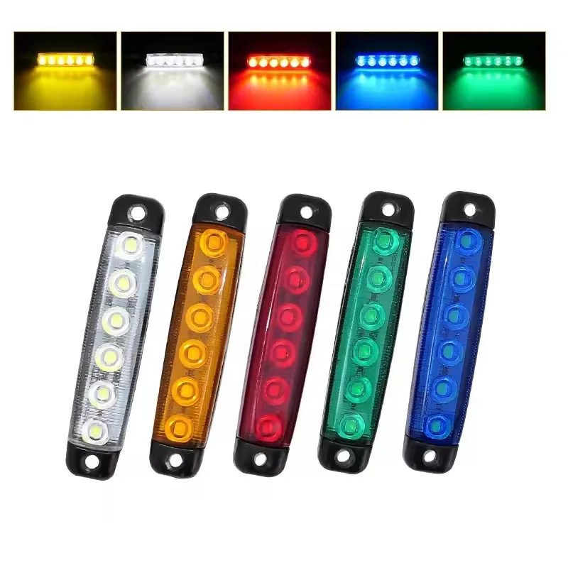 1PC 12V-24V Car LED Truck Trailer Side Marker Indicators light Car Signal Brake Rear Warning Tail Light Warning Lamp