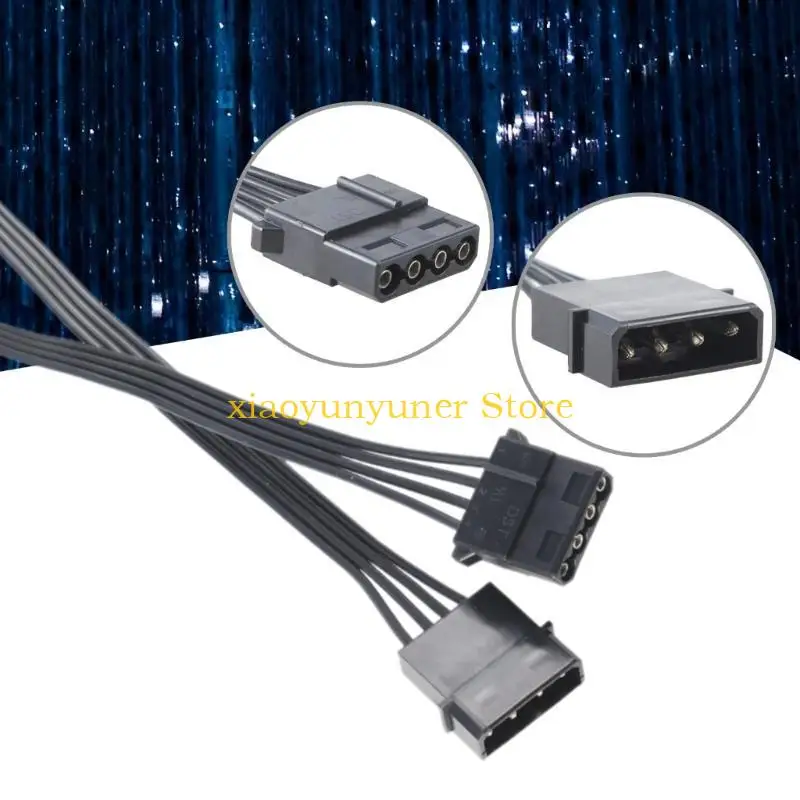 

P9JB 4oin Power Cable Large 4PIN Extension Line Male to Female 4Pins Extension Cord