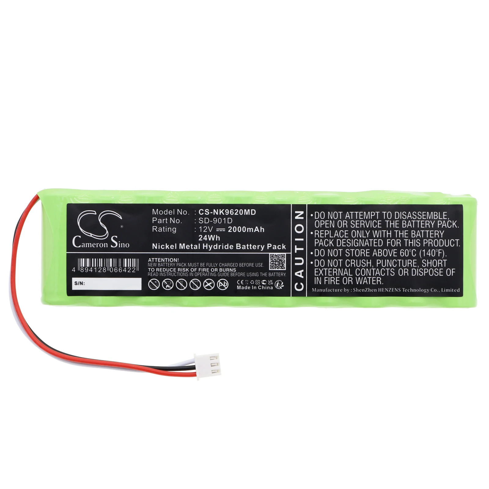100% NEW 2000mAh Battery SD-901D X071 for Nihon Kohden ECG-9620 9620P 9130P 6951d 6915E 6951E 1950 1250 1250A 1250C Cardiofax S