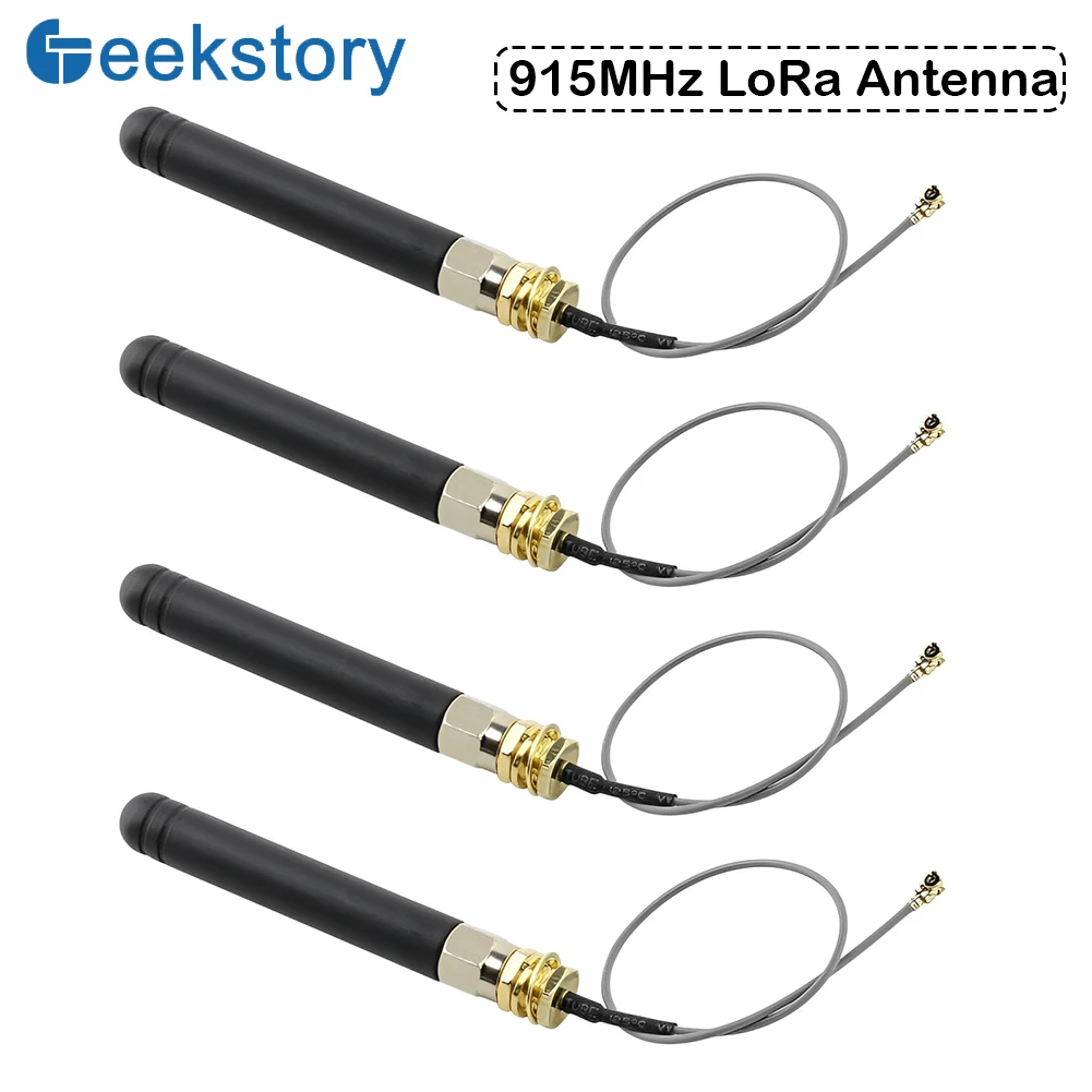 4 PCS LoRa Antenna 915MHz 2DBI with U.FL IPEX to SMA Connector for Lora Board ESP32 Lora32u4 II WiFi Lora32 15cm