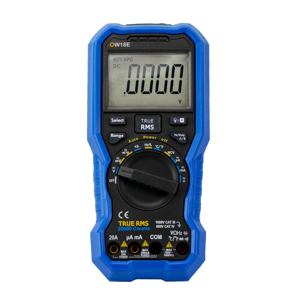 OWON OW18E Digital Multimeter 4 1/2 Digits True RMS with BLE,AC DC Voltmeter Current Temperature Frequency NCV Diode Tester