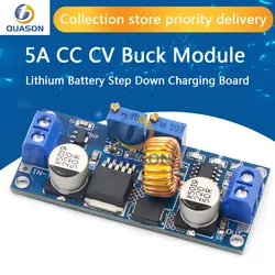 CC/CV 5A Lithium Charger Board XL4015 Adjustable 6-38V To 1.25-36V DC Step Down Power Supply Buck Module