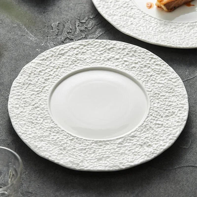Ceramic Plates, Household Dishes, Creative Private Dishes, Artistic Dishes, Tableware, Thick Soup , Steak Plates