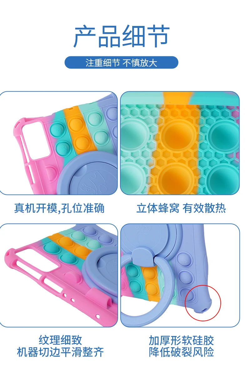 Kids Case For Xiaomi RedMi Pad SE 11 2023 360 Rotating Stand Tablet Cover Redmi Pad 10.6 2022 Soft Silicon Shockproof Funda+Belt
