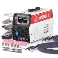 ANDELI AC/DC TIG Welding Machine 200A HF 7 in 1 TIG Pulse/Stick/Spot/Cold Welding Aluminum TIG Welder with Foot Pedal 220V