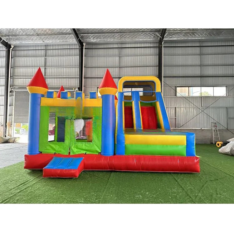 PVC Inflatable Combo Moonwalk Bounce House Bouncy Castle with Slide