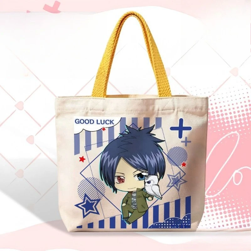 Neuer HITMAN REBORN! Tsuna Sawada Canvas-Tasche, niedlicher Chibi-Anime-Druck, hochwertiger Stil, große Kapazität, tragbare, vielseitige Umhängetasche, Geschenk – Detail 4