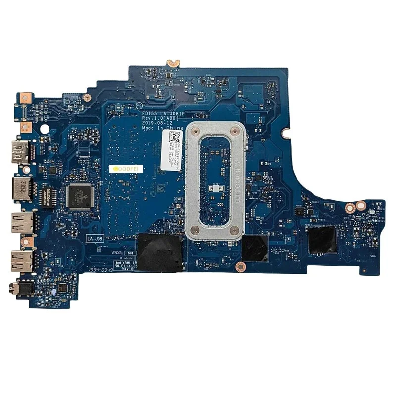 LA-J081P For Dell Vostro 3401 3501 3491 Inspiron 3493 3593 3793 5593 With I3 I5 I7-10th Gen CPU Laptop Motherboard Mainboard