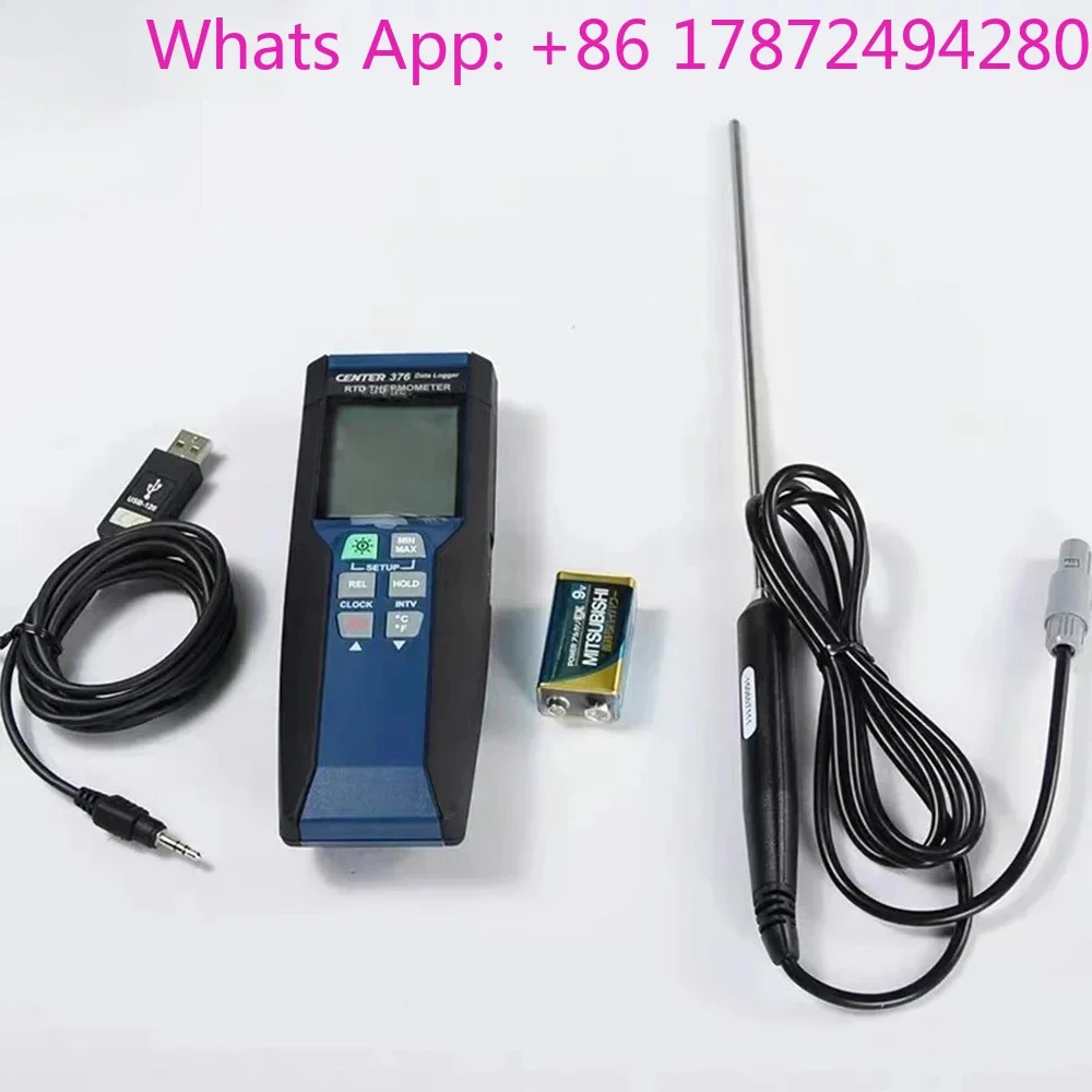 Industrial Digital Thermometer -376 | Handheld RTD Meter with Data Recording Capability