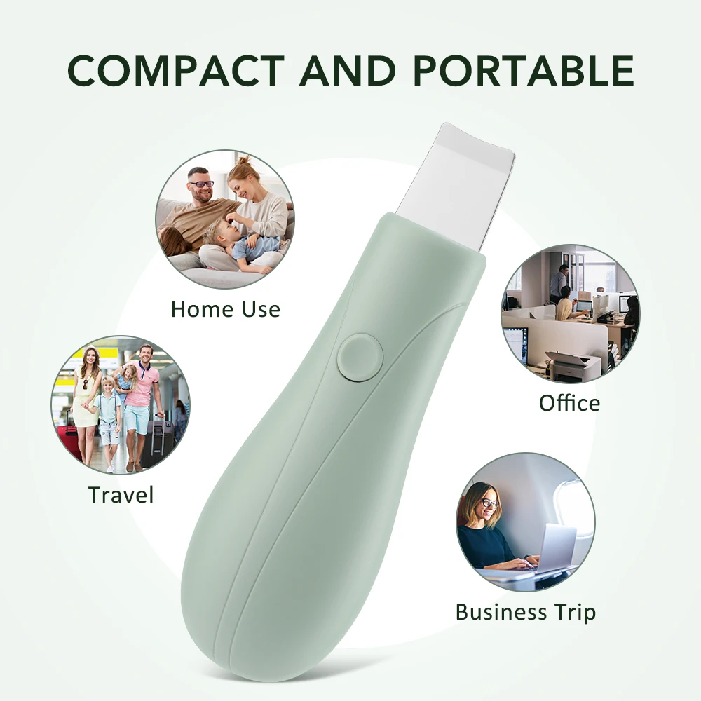 Scrubber elettrico per la pelle Vibrazione profonda Detergente per il viso Pala Scrubber per il viso Peeling Strumento per la cura della bellezza della pelle del viso per la rimozione della testa nera