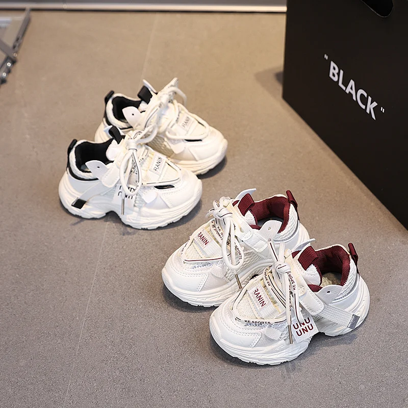 

Summer Children Boys Girls Mesh Breathable Walking Running Shoes Kids Toddler Youth Student Shock-absorbing Lightweight Sneakers