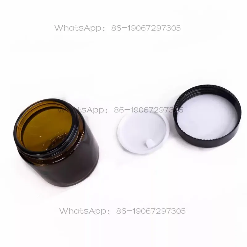 C40 Hand Grinder Glass Powder Jar Brown Universal M40 Sealing Sheet with Lid