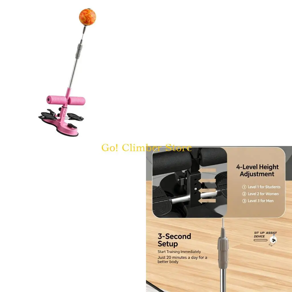 Q84C Ball Exercise Stand with Foot Hold Support for Indoor Routines
