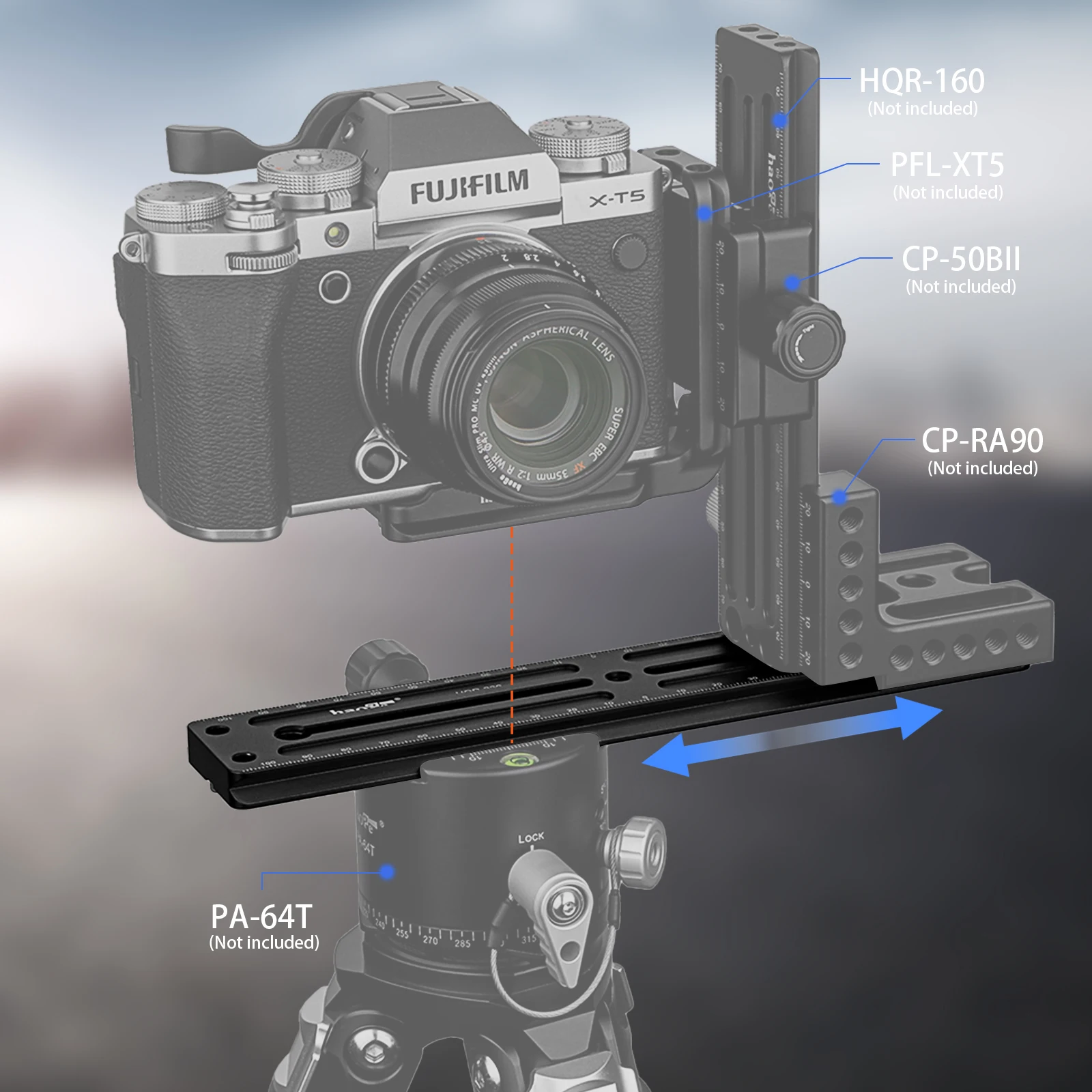 Haoge 220 مللي متر متعددة الأغراض طويلة الإفراج السريع موسع السكك الحديدية انزلاق لوحة للكاميرا ترايبود Ballhead المشبك صالح Benro Arca السويسري