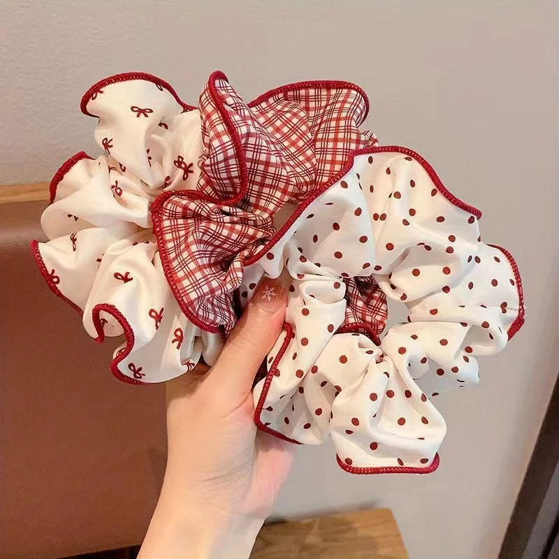 Cute Dot Plaid Scru… - image