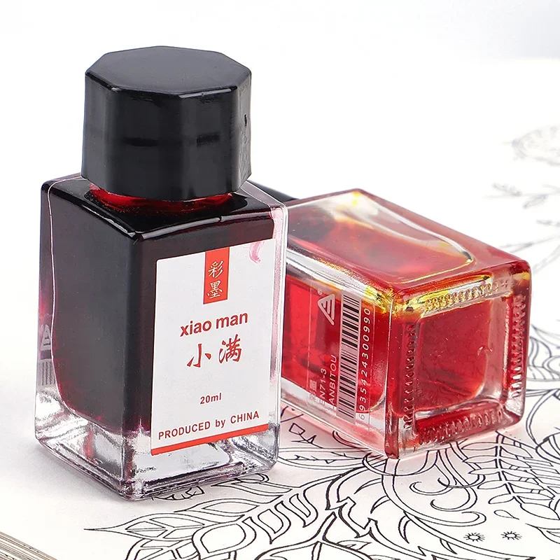 

LANBITOU 24 Solar Terms 20ml Colored Fontain Pen Ink No Bleeding Non Carbon Ink School Supplies Stationery for JINHAO Dip Pen
