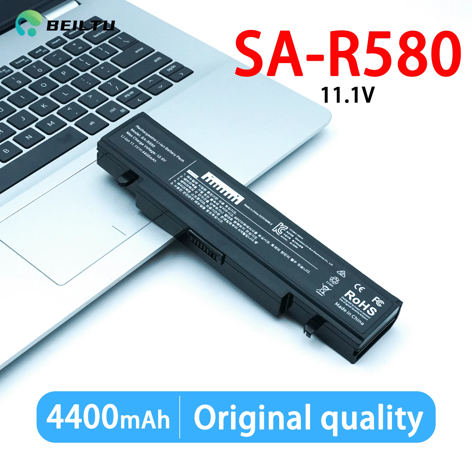 SA-R580 4400mAh Laptop Battery for Samsung AA-PB9NC6B R518 R580 R620 R428 R519 R520 R522 R540