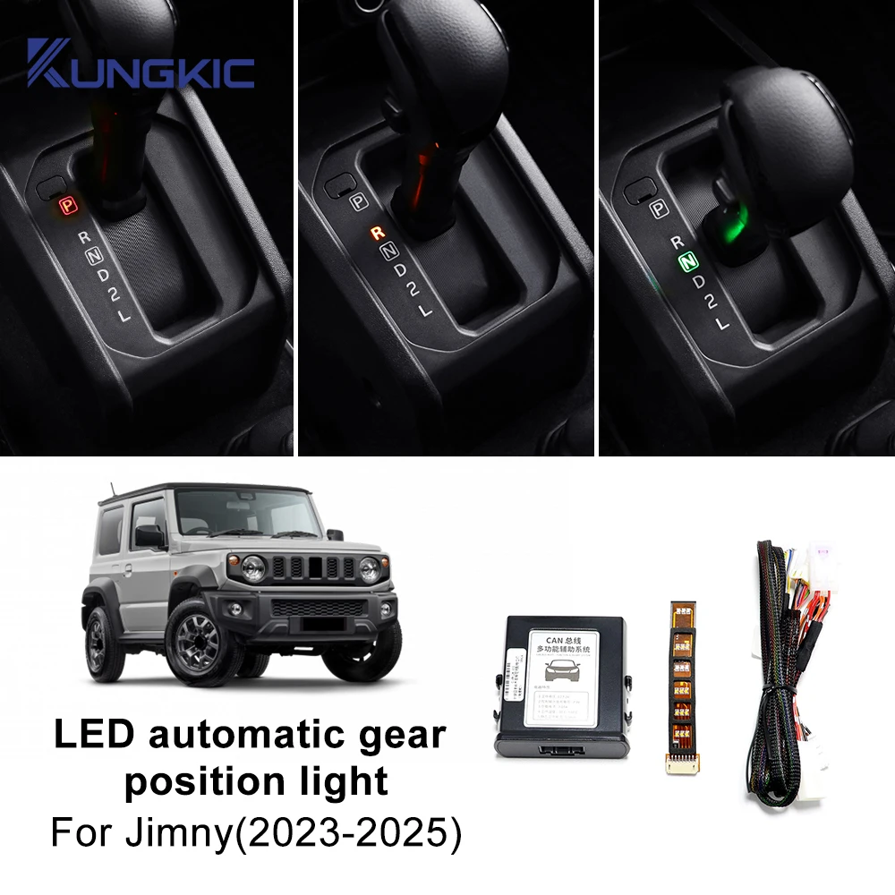 For Suzuki Jimny 2019-2026 Car Gear Display Light LED Gear Light 3 Door 5 Door Interior Auto Accessories Retrofit Automatic