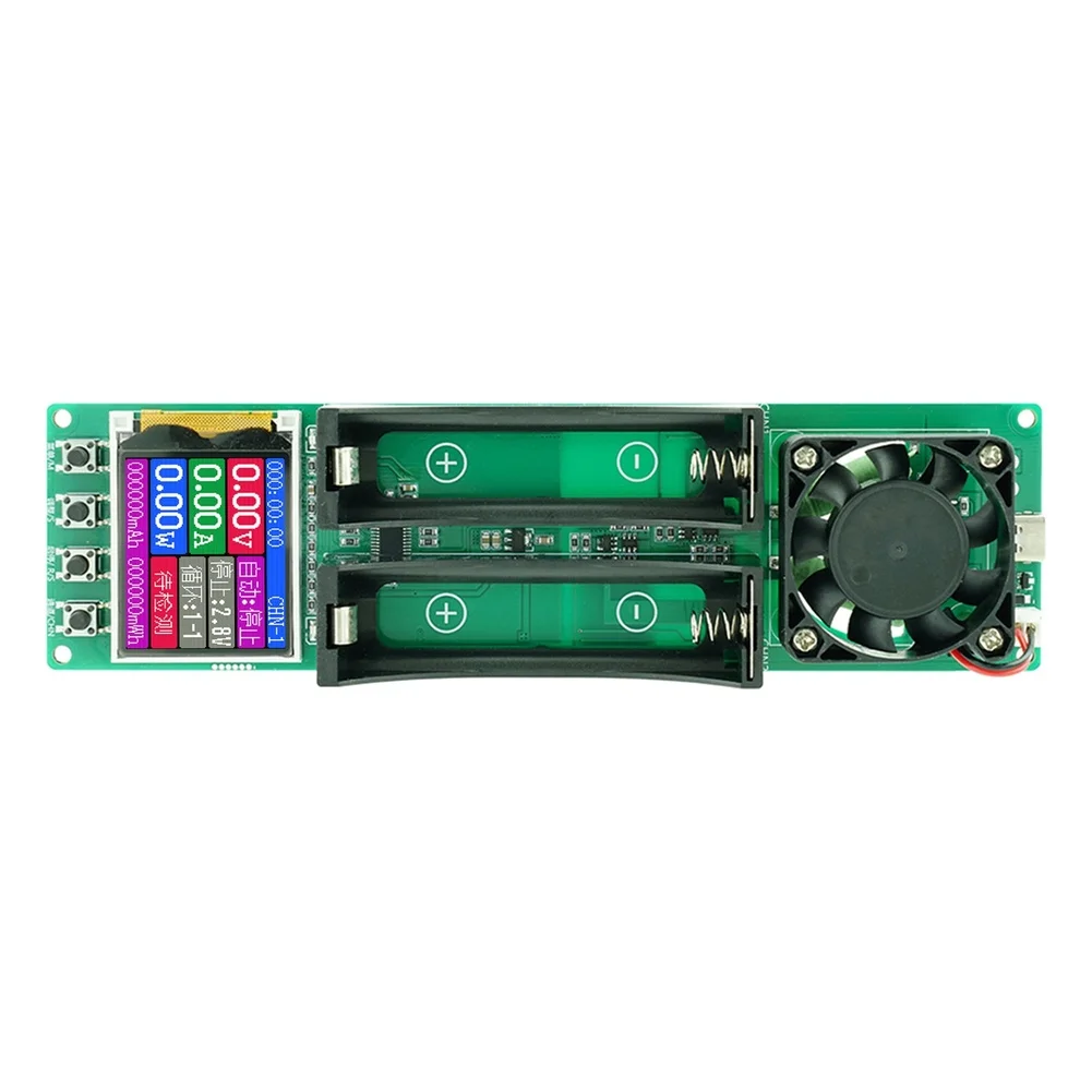 Dual Channel FOR Lithium Cell Capacity Tester with Internal Resistance Measurement Auto Cycling Function and 18.3 x 5 cm Size
