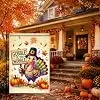 Thanksgiving Turkey Garden Flag Gobble Til You Wobble 12x18 Inch jjp