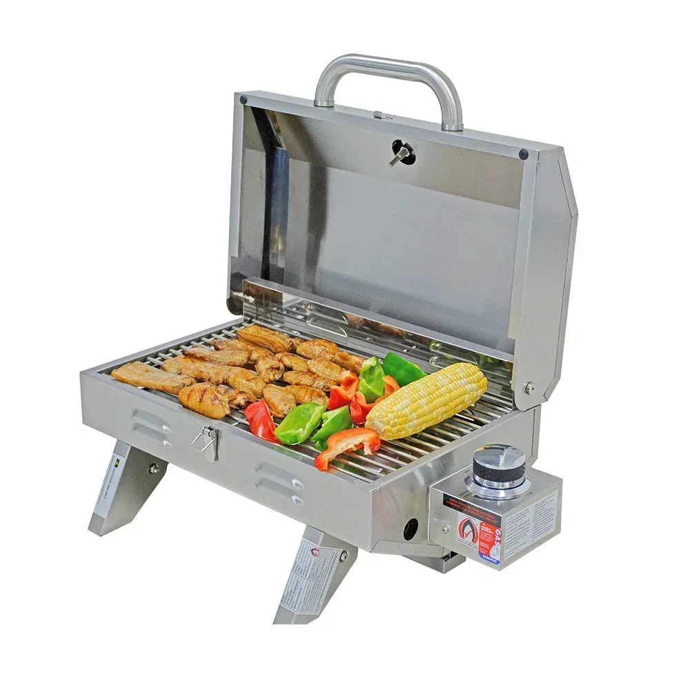 

'stainless steel bbq grill garden camping barbecue portable marine propane bbq grill