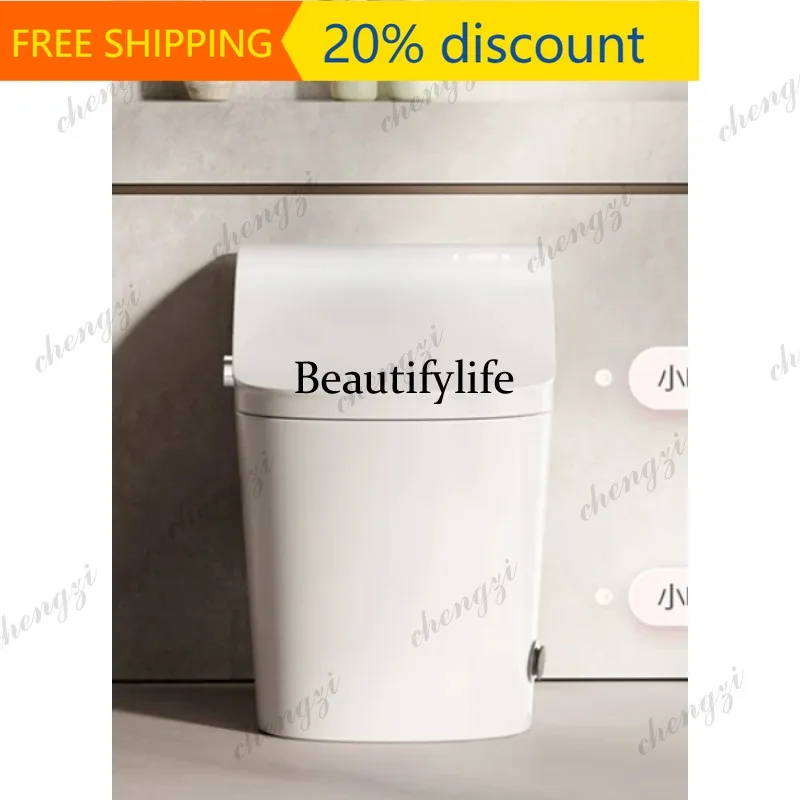 A132 New smart toilet ultra-quiet flush with mechanical flush button Household toilet seat