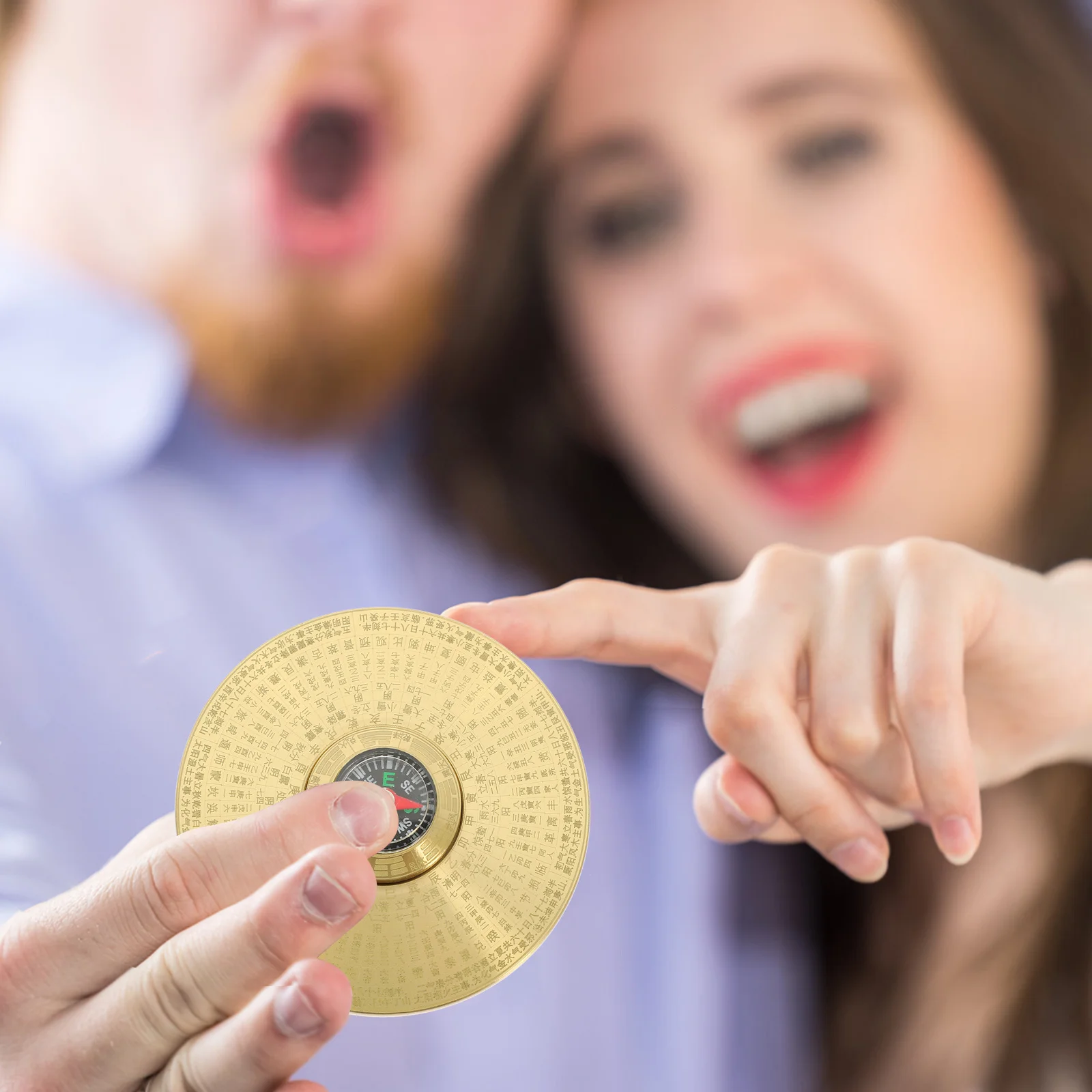 

Brass Chinese Compass Vintage Portable Feng Shui Tool Outdoor Navigation Decorative Metal Compass For Camping Hiking Exploration