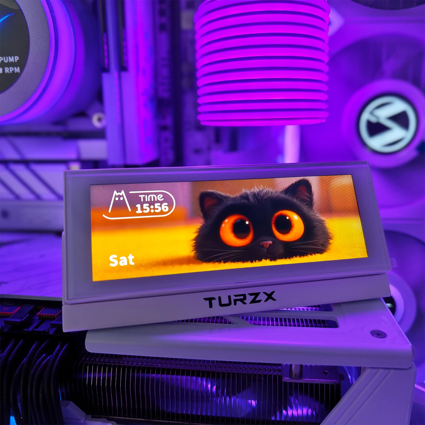 شاشة ثانوية 4.6 بوصة IPS USB TURZX 960x320 شاشة توسيع ذكية وحدة المعالجة المركزية GPU شاشة ذاكرة الوصول العشوائي لبطاقة الرسومات Windows 10 11