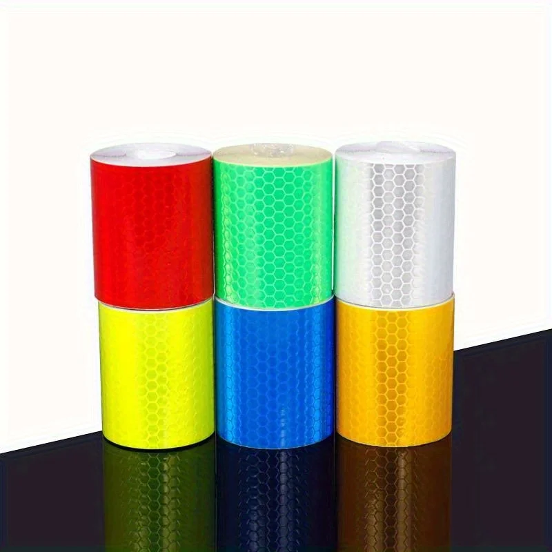 

3pcs3M Car Reflective Tape Auto Safety Warning Sticker Reflector Protective Tape Strip Film for Trucks Auto Motorcycle Stickers