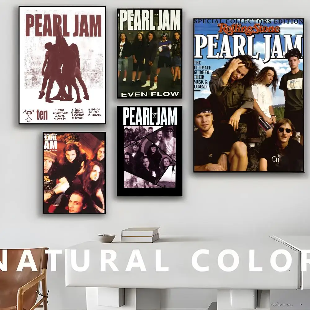 Póster Popular de Pearl Jam, materiales impresos estéticos, arte de pared retro, decoración de pared del dormitorio del hogar