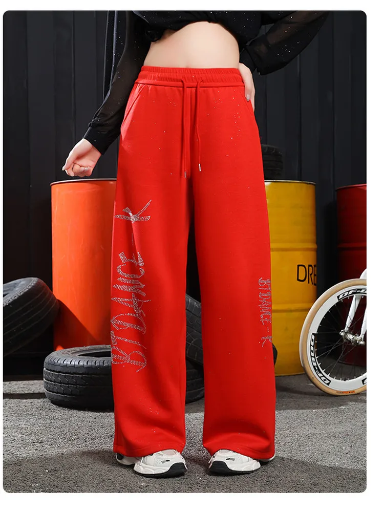 fashionable-silver-spray-cotton-blend-loose-wide-leg-pants-high-waist-long-trousers-for-square-dance-practice-women's-sport-y