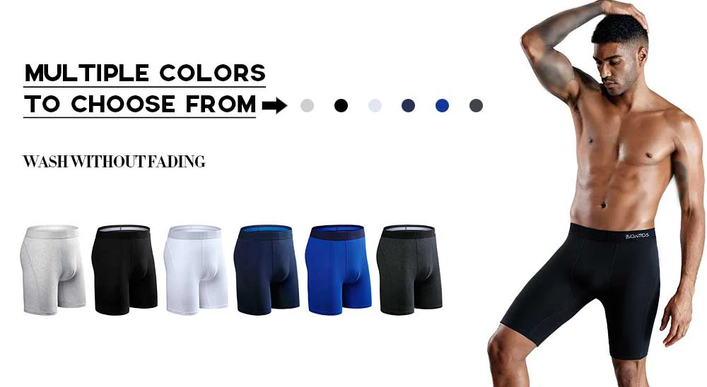 3er-Pack Herren-Unterhosen BONITOS mit elastischem Bund, Boxershorts, klassische Marken-Unterwäsche für Männer, Baumwoll-Boxershorts – Detail 2