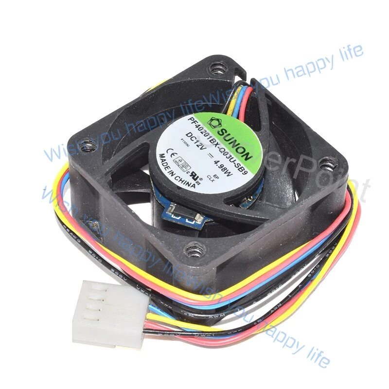 L... Genuine New  for PF40201BX-Q03U-SB9 DC 12V 4.98W 40x40x20mm 4-Pin Cooling Fan