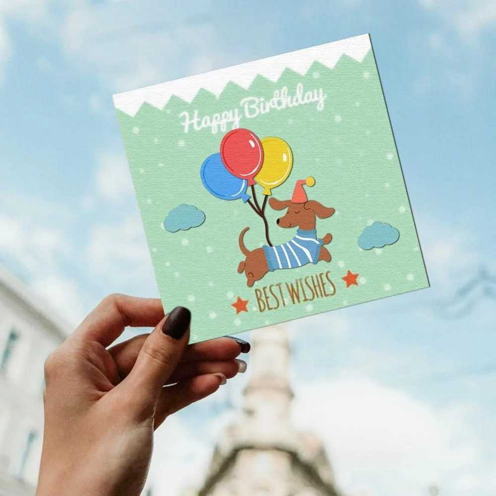 بالون الألماني يموت تخفيضات الكربون الصلب يموت قطع يموت إطار الكلب الإستنسل سكرابوكينغ قالب النقش يموت للبطاقة #5