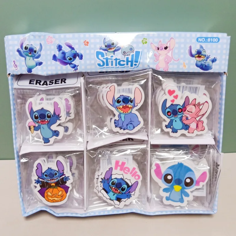 Cartoon Stitch Eraser para Crianças, Cute Series, Papelaria Estudante, Material Escolar, Ferramentas Limpas, Material de Escritório, Erasers Presentes