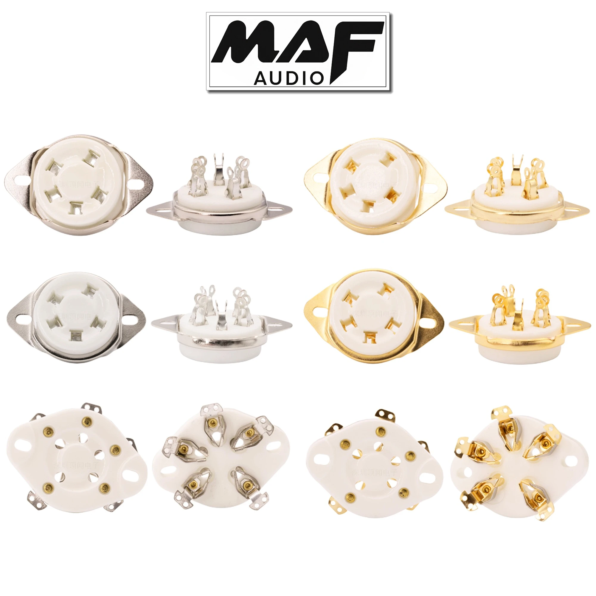 5pcs 5PIN Ceramic Valve Base Tube Socket DIY Kits 807 FD422 37 Fu-7 Vintage Amplifier Upgrade Chassis Mount