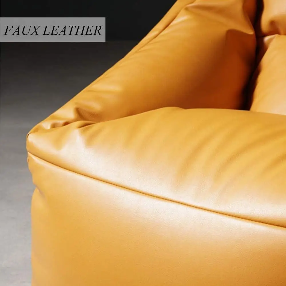 أريكة كبيرة داخلية وخارجية مع حشوة، مثالية للحديقة وغرفة المعيشة وغرفة النوم والأسود والبيج 65-62-60 سم #3