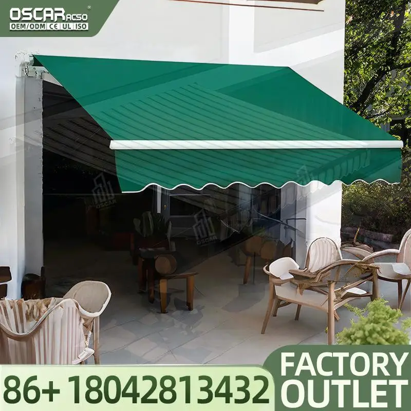 Retractable Metal Window Sunshade Cassette Awning Outdoor Garden Sun Protection for US Canada Patio Balcony Price Retractable Aw