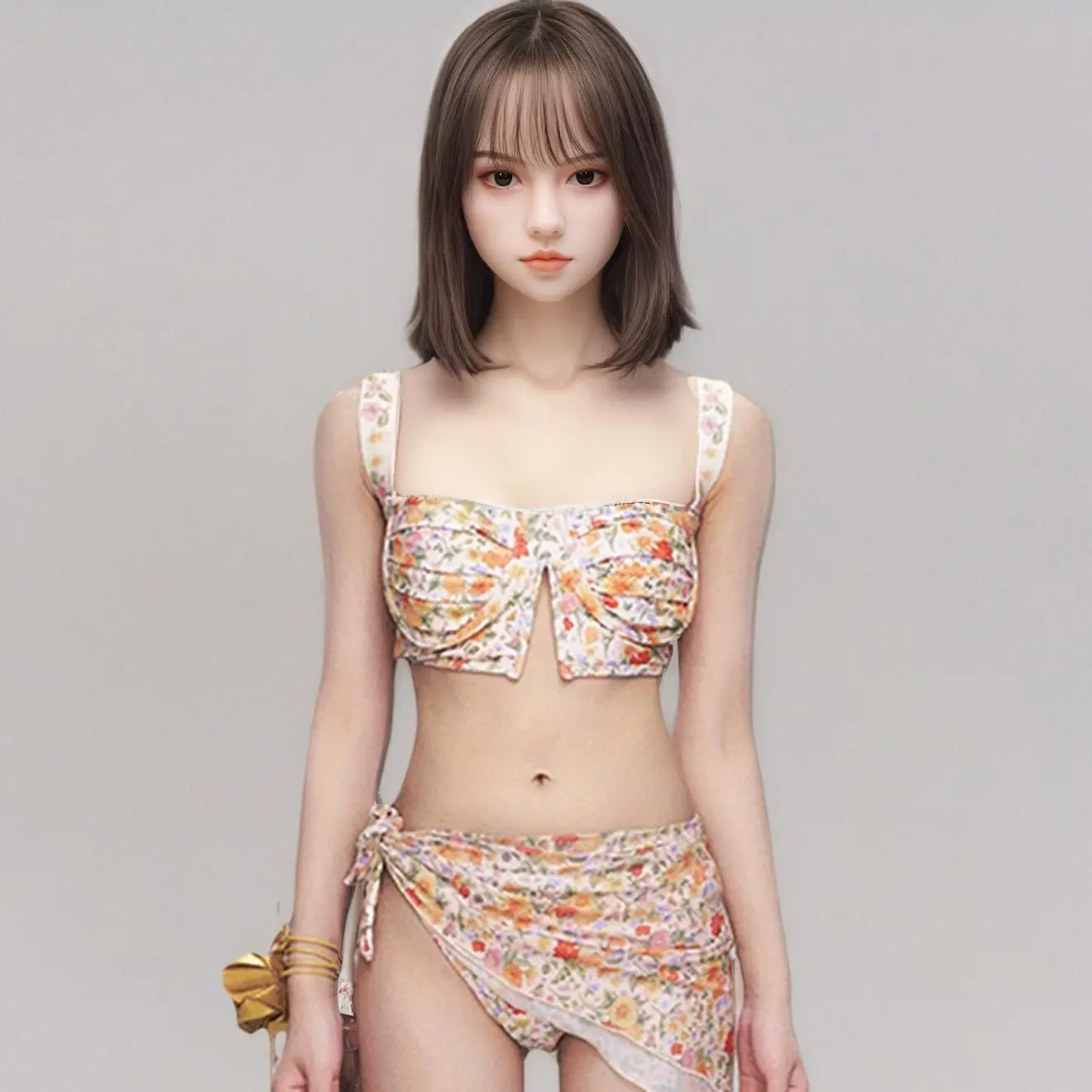 

Бесшовная подвижная художественная фигурка из ТПЭ, 57,09 дюйма, тонкий дизайн с плоской грудью, позолоченная модель мягкого тела для фотографии и демонстрации, местный фестиваль в США