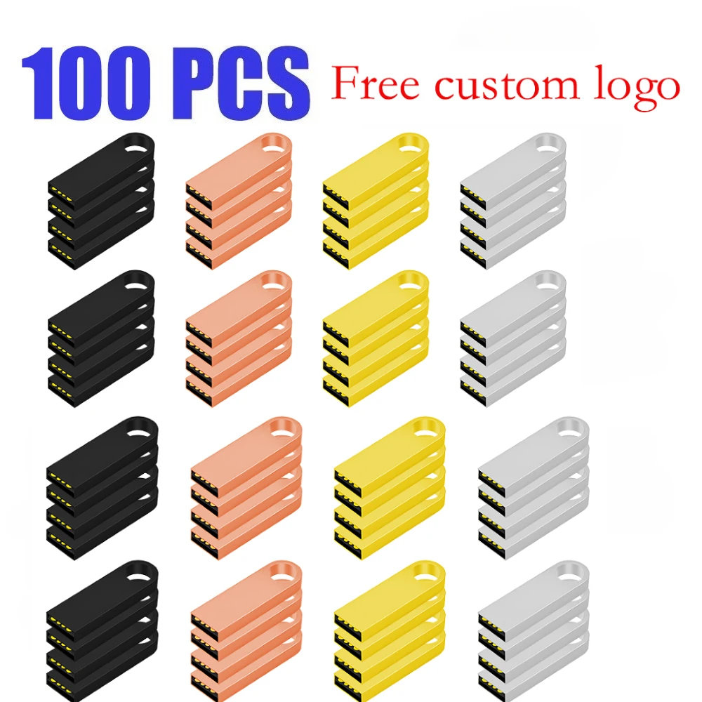 

100PCS/lot Full Colour Usb2.0 Flash Pen Drive32GB 16GB 8GB 4GB 2GB Pendrive флешка U Disk Memoria Custom Logo Cel Usb Stick Gift
